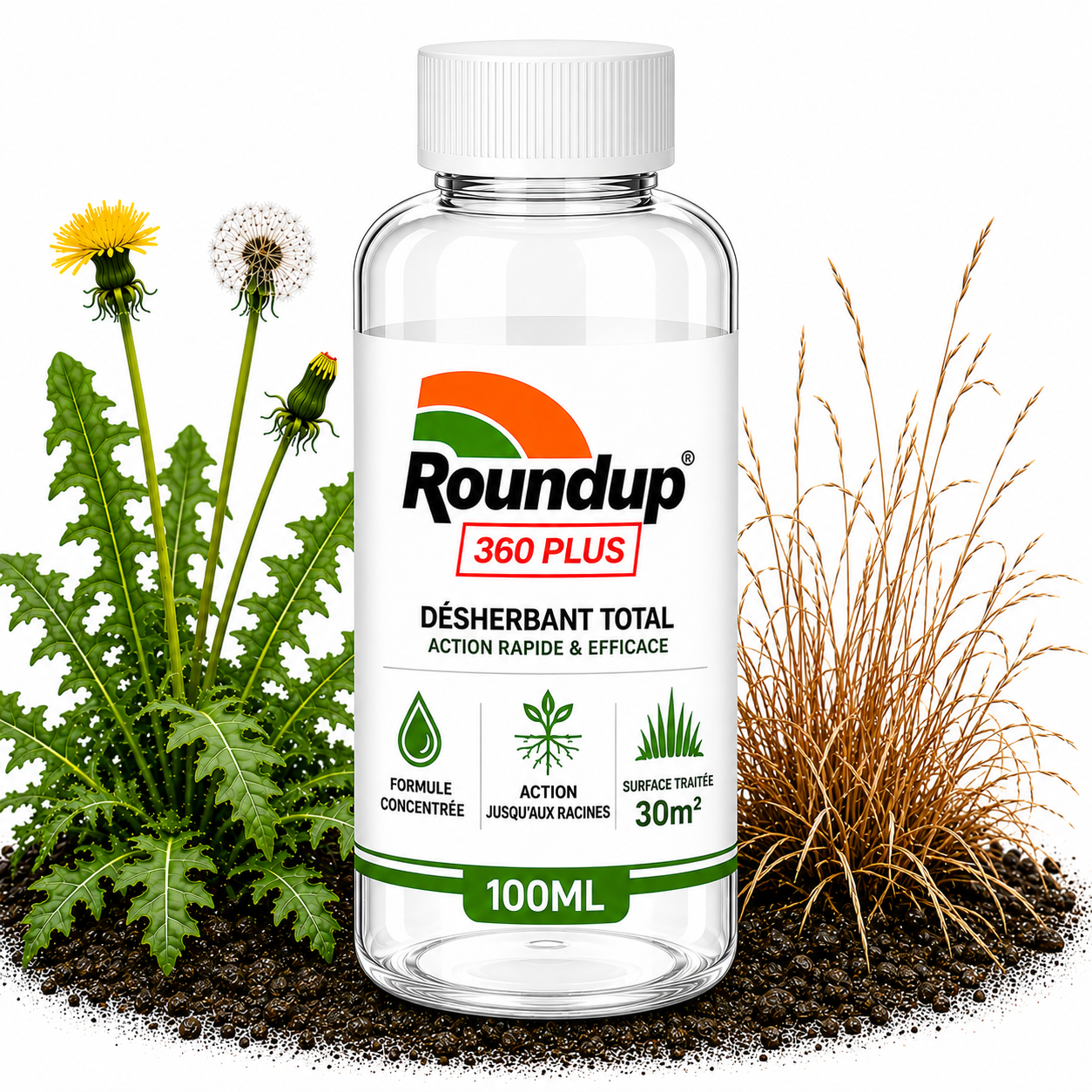 Roundup 360 PLUS - 100ML = 30 M²