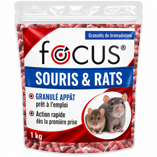 Focus appât pour Rats & Souris - 1kg granulés