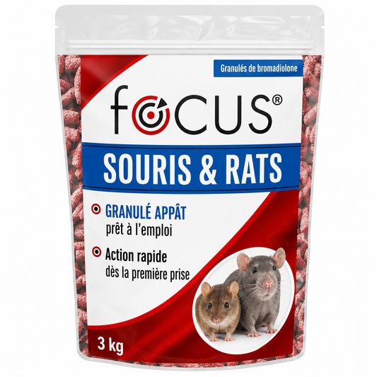 Focus appât pour Rats & Souris - 3 kg granulés