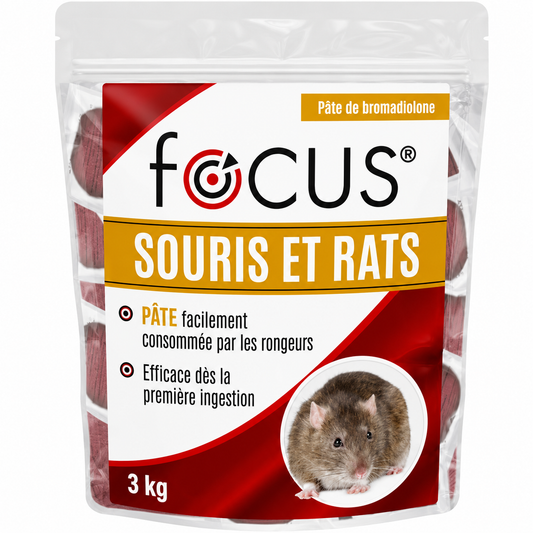 Focus appât pourRats & Souris – Pâte 3kg